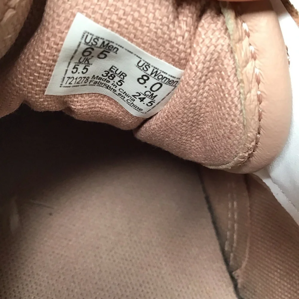Vans Old Skool DX Mahogany Rose Leather Sneakers.